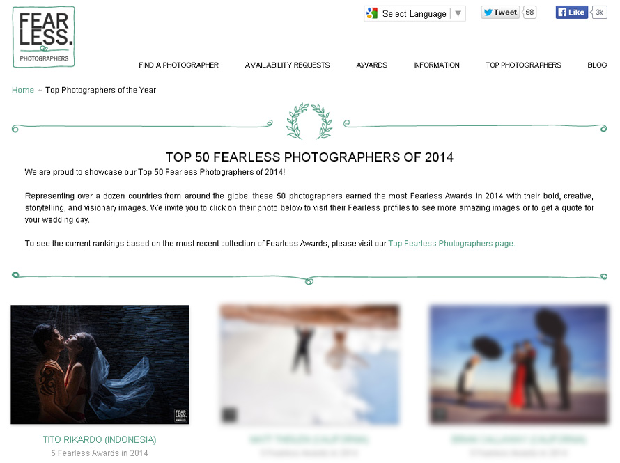 top 50 fearless photographers of 2014